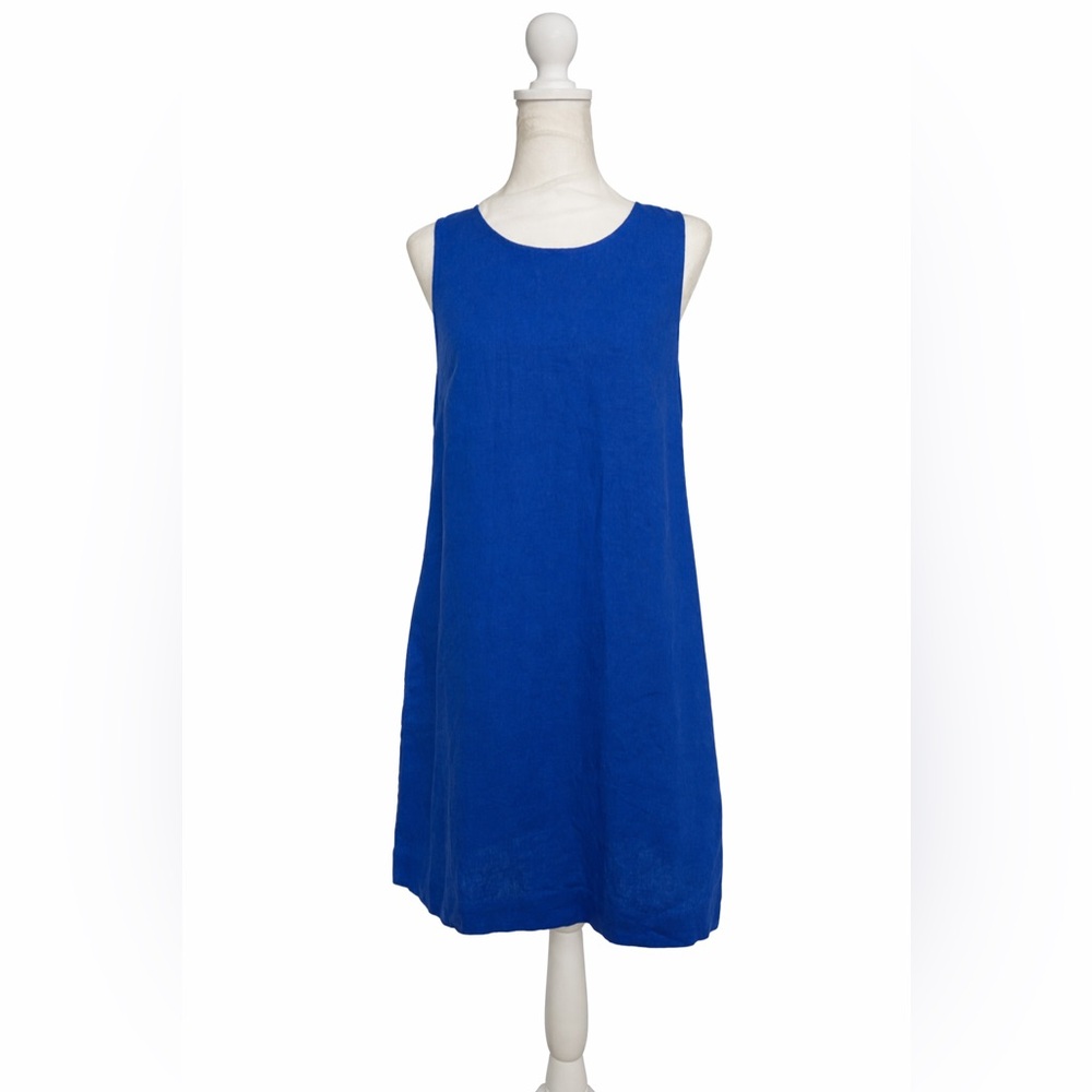 NWT / J.Crew factory Linen-blend sleeveless mini dress - Picture 4 of 7
